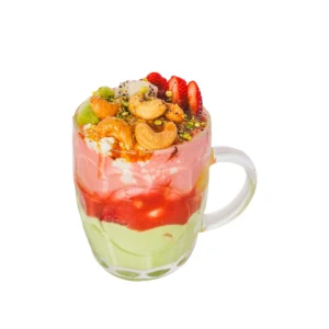 Cocktail with Fruit Chunks, Nuts & Honey